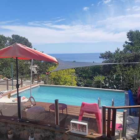 Haut De Villa Au Mont St Clair Vue Exceptionnelle Mer Et Foret Terrasses, Piscine, Petanque, Solarium Prives Sète Zewnętrze zdjęcie