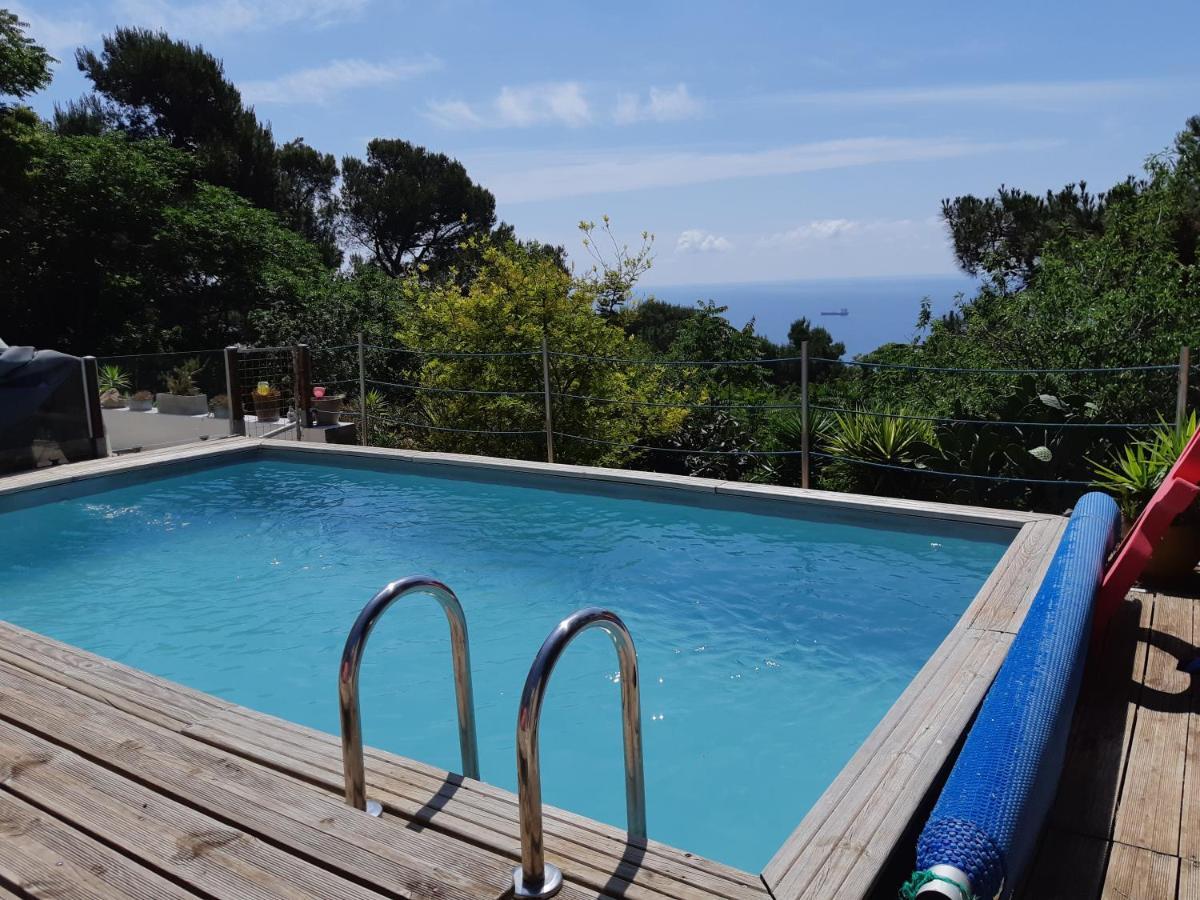 Haut De Villa Au Mont St Clair Vue Exceptionnelle Mer Et Foret Terrasses, Piscine, Petanque, Solarium Prives Sète Zewnętrze zdjęcie